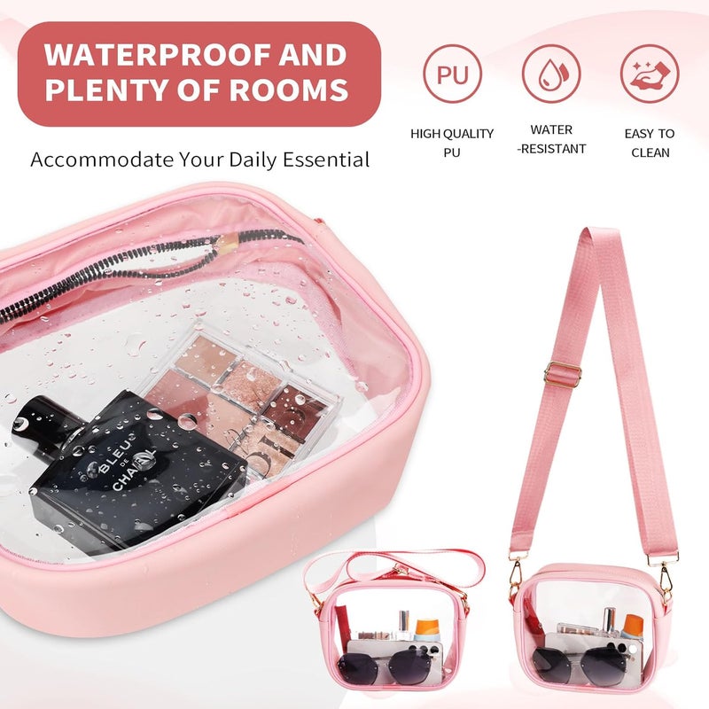 yuanming Clear Bag Stadium Approved, Clear Crossbody Purse Bag, Clear Stadium Bags for Women - Image 4